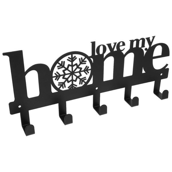 

hooks & rails 1pc creative storage hook home using iron art sundries organizing (black)