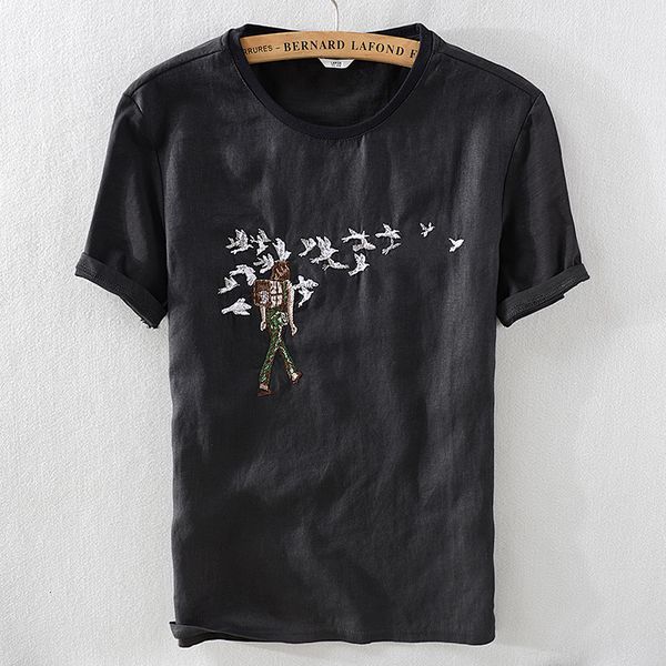 

2021 new chegada nova manga curta marca shirt t-shirt dos homens de moda casual preto slido em torno do pescoo t shirts m9bw, White