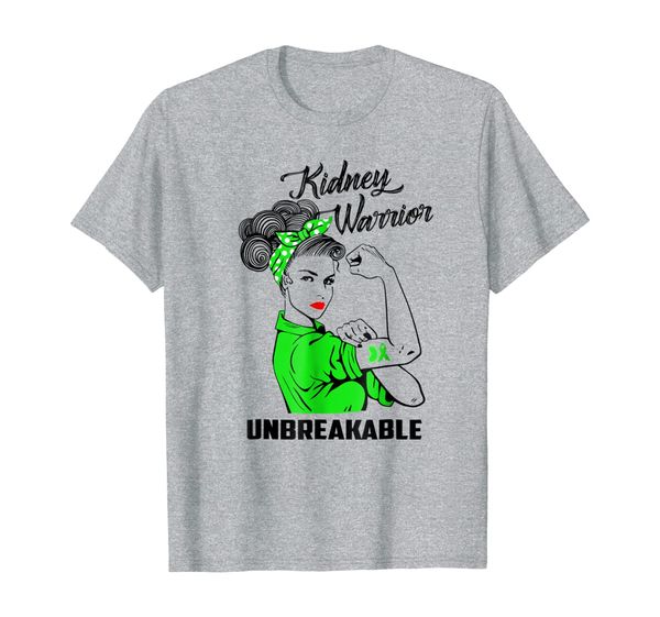 

kidney warrior unbreakable t-shirt kidney awareness gift, White;black