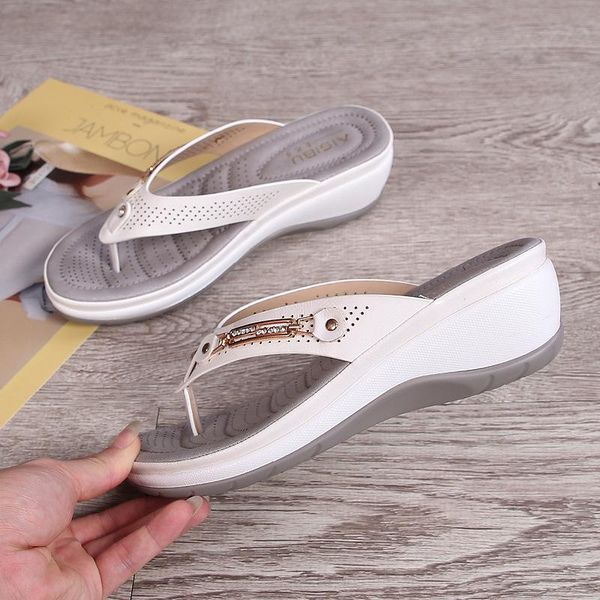

2021 women pu leather shoes comfy platform flat sole ladies casual soft big toe foot correction sandal orthopedic sandalias, Black