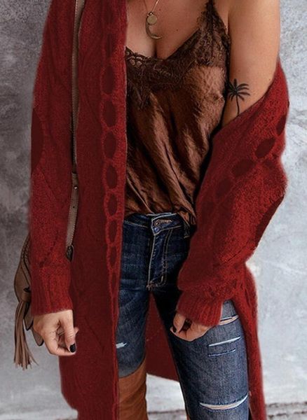 

women's knits & tees autumn winter knitted thick korean japan harajuku coats long sweaters women cardigan vintage elegant hooded maxi s, White