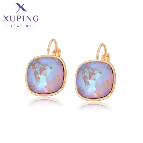 

xuping jewelry luxury new arrivals charm style colorful crystal earring for women girls 810626212, Bronze;silver