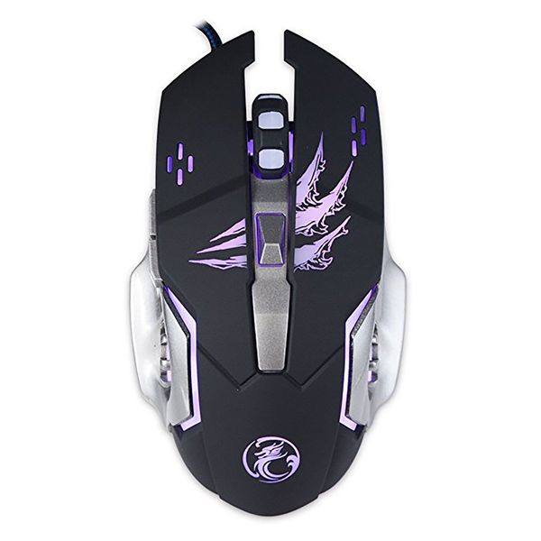 Hot Universal Apedra A8 Gaming Mouse Регулировка 3200DPI 6 кнопок Программа Оптический ПК Ноутбук Настольные игры Mice Mice