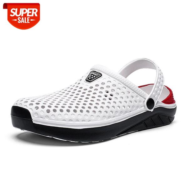 

summer beach sandals lightweight lovers garden shoes non-slip water shoes men white slippers clogs for women size 36-45 #ix4c, Black