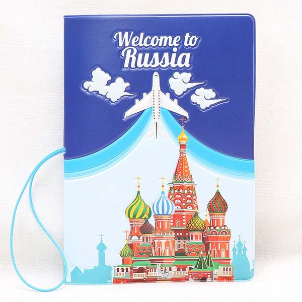 

russian passport covers passport organizer travel card holder, Brown;gray