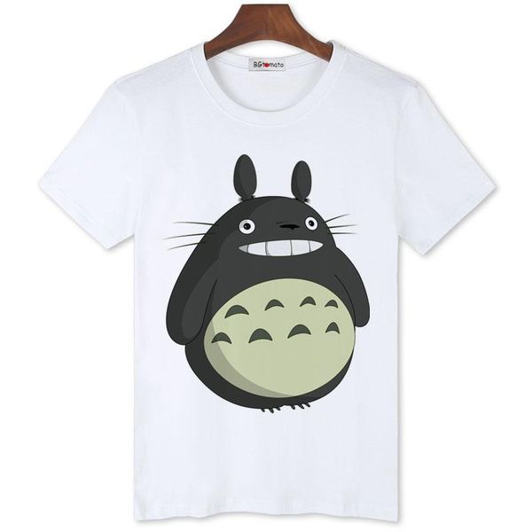 

men's t-shirts 2021 super lovely totoro cat t shirts for men cool fashion cartoon 3d sale gift, White;black