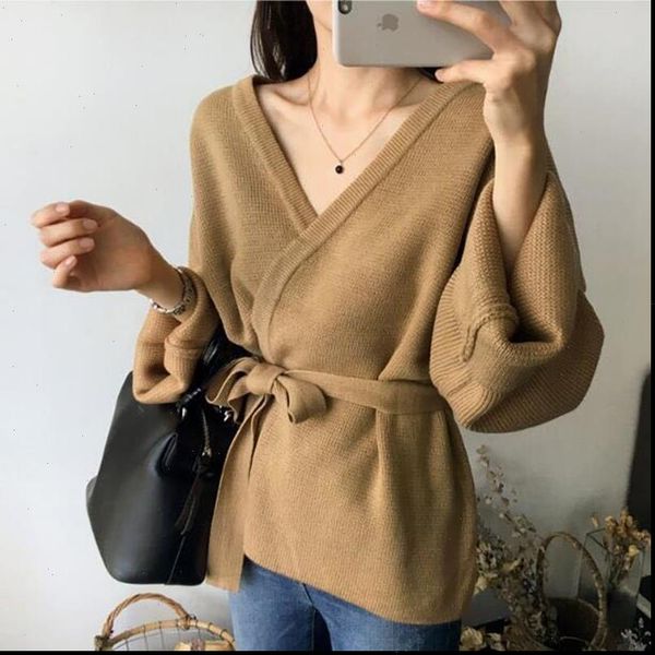 

women cardigan with tie belt wide sleeve open front cozy knit cardigan ladies knitwear autumn winter cardigans sweater, White;black