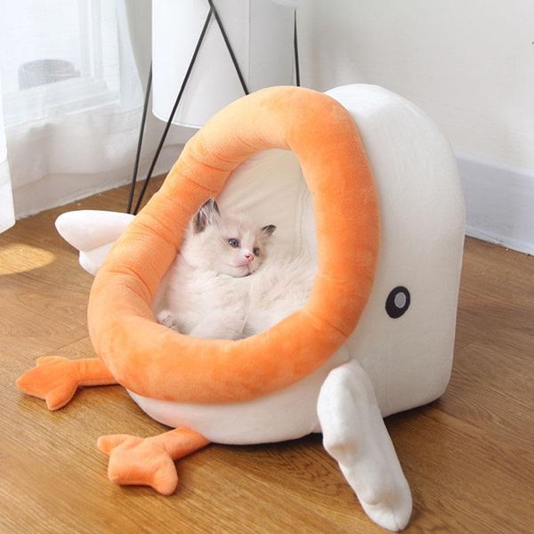 

cat beds & furniture warm cats bed house pets sleeping cave for dog with mattress pet tent bag soft kitten cushion accessories