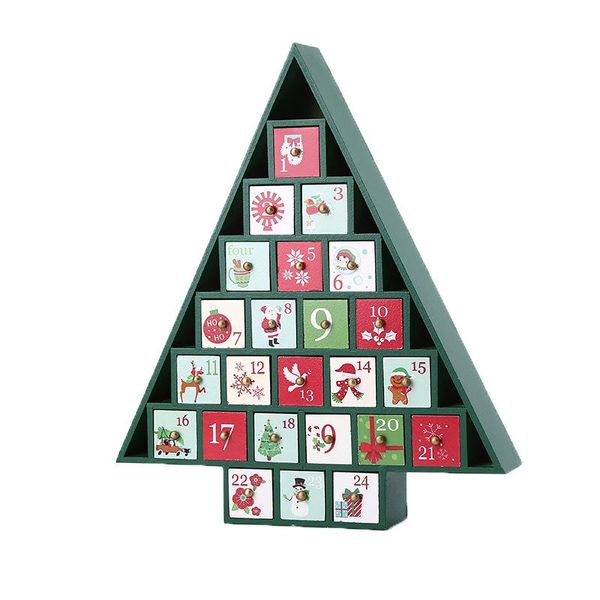 

decorative objects & figurines countdown to christmas wooden advent calendar ornaments decoration xh8z