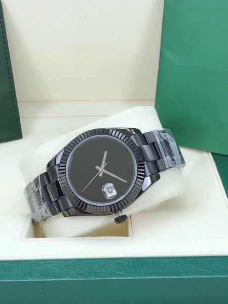 

model datejust men's watch black stainless steel automatic mechanical 2813 movement mens wristwatch fashion sports male wristwatches, Slivery;brown
