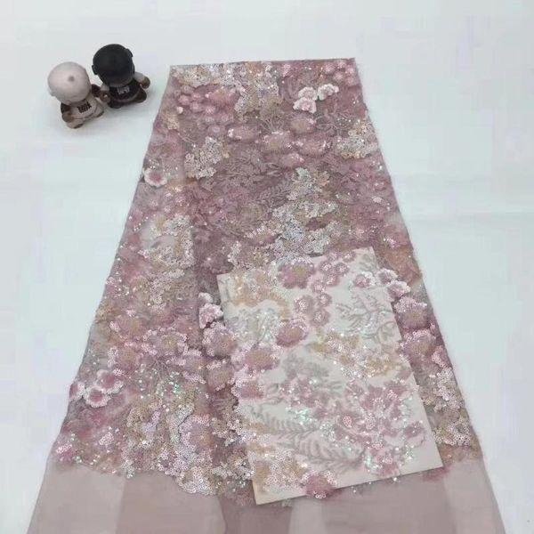 

ribbon 5yards/bag embroidery sequins fluorescent color flower patterns fashion fabric used in wedding dress design xx108#, Pink;blue