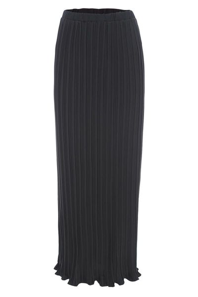

ethnic clothing fashionable maxi islamic muslim elegant pleated skirt chiffon turkish half women high waist button evening long, Red