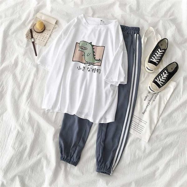 

qweek home wear sleepwear sets for women pijamas lovely pattern pajamas short femme underwear loungewear 211103, Black;red