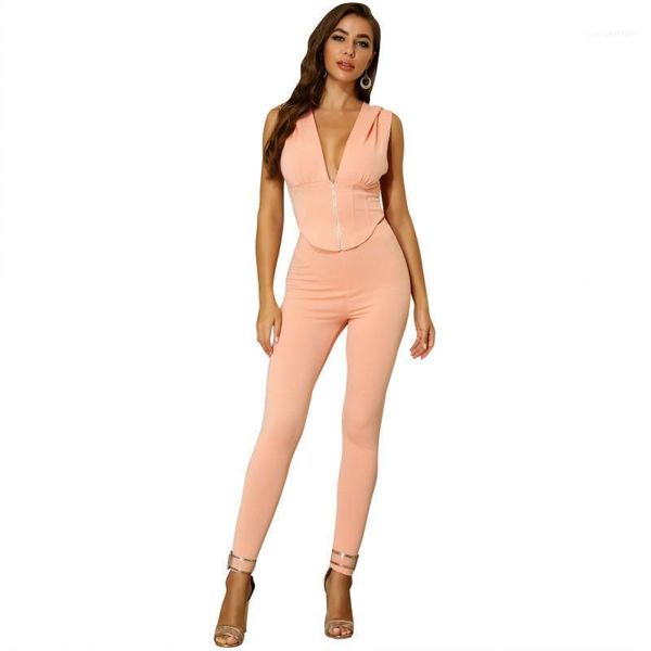 

two piece dress design pink color set summer high street fashon lady v neck sleeveless short tees and drawstring leggings1, White