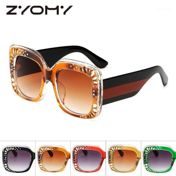 

sunglasses q diamond big frame brand designer vintage eyewear accessories retro oversized sun glasses luxury women, White;black