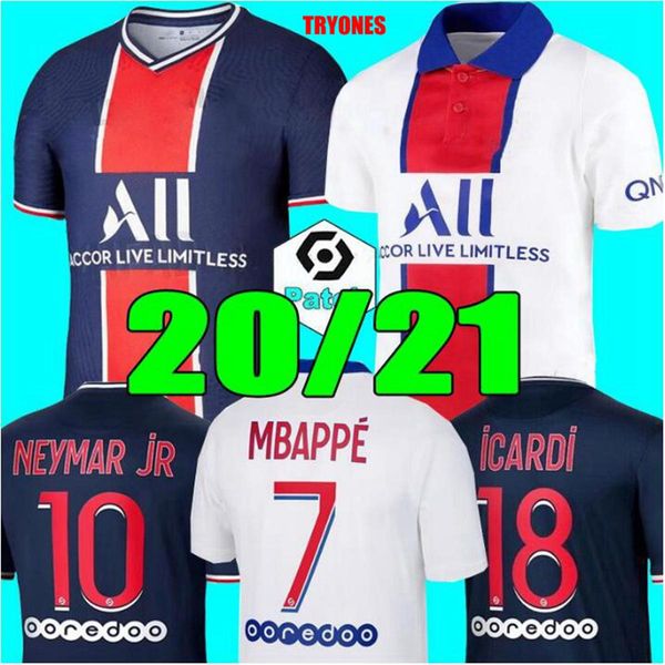 

soccer jerseys 20 21 mbappe maillots de football shirts 2020 2021 neymar jr icardi men + kids kit sets enfants maillot de foot 4th fourth, Black;yellow