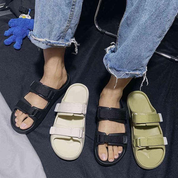 Hausschuhe Sommer Heißer Verkauf Männer Einstellbar Atmungsaktive EVA Strand Herren Schuhe Wasser Mode Outdoor Sandalen Plus Größe 220302