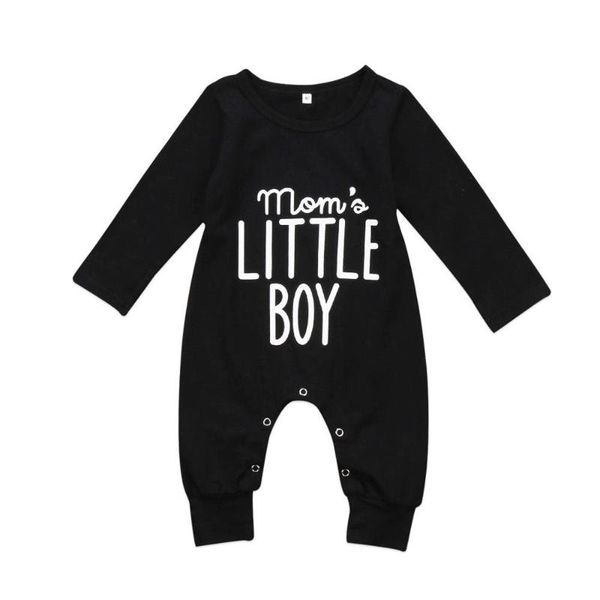 

jumpsuits baby boys letter print rompers long sleeve o neck autumn winter casual infant toddler romper clothing 0-24m, Blue