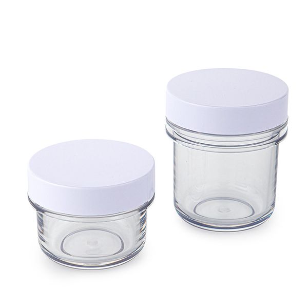

50g 100g plastic white bottle box cosmetic cream pot empty packaging container