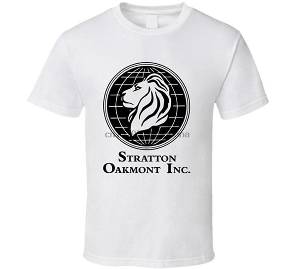 

100% cotton sportswear men's stratton oakmont wolf wall street stock trader financial movie t shirt, White;black