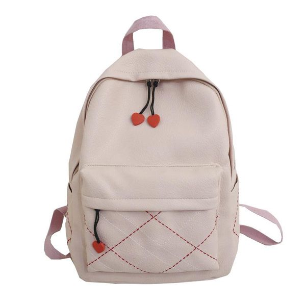 

backpack campus small fresh female lingge peach heart fashion student bag large capacity travel laptop