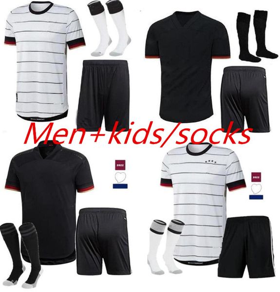 

germany soccer jersey 2021 fans player version hummels kroos gnabry werner draxler reus muller gotze european cup football shirt uniforms me, Black;yellow