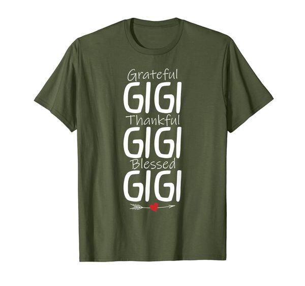 

grateful gigi thankful gigi blessed gigi tshirt, White;black