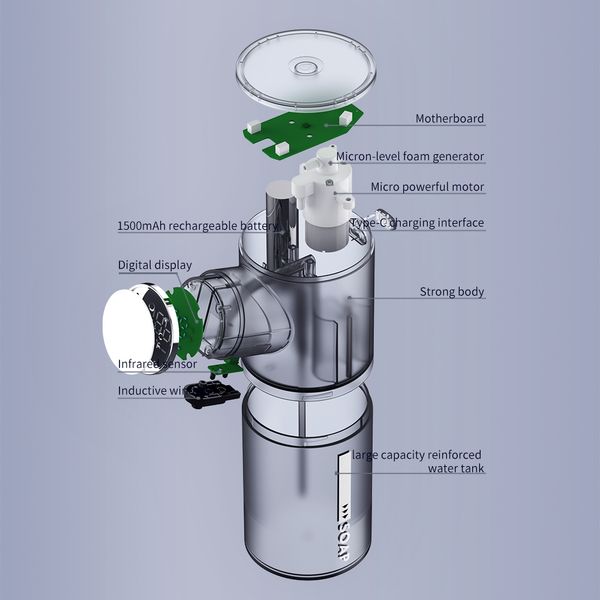 

intelligent sensor soap dispenser touchless automatic foam soap hand washing device household infrared sensor foam machine perfections