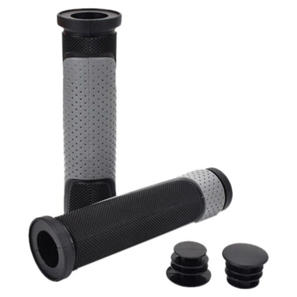 

bike handlebars &components 1 pair shockproof bicycle handlebar grips soft rubber anti-slip mountain ergonomic design handle lock bar ends