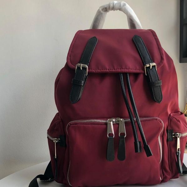

backpack waterproof material youth leather side computer bag fashion trend men and women nylon male student