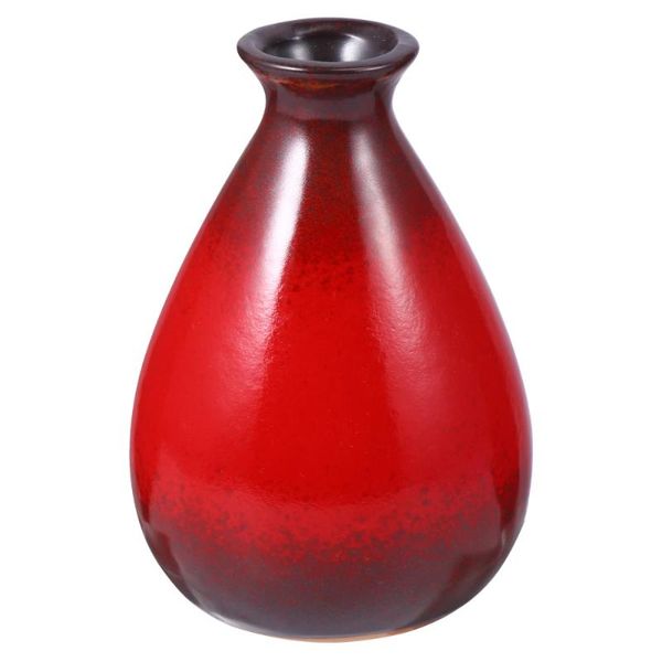 

vases 1pc ceramic vase simple elegant flower arrangement dry deskdecoration for office el home (red)