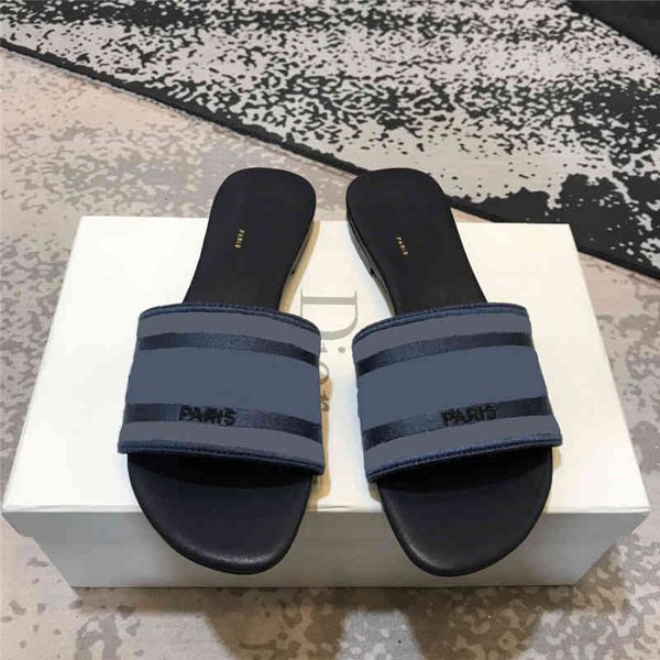 

designer luxury leather ladies sandals summer flat slipper fashion beach woman big head rainbow letters slippers size 35-42, Black