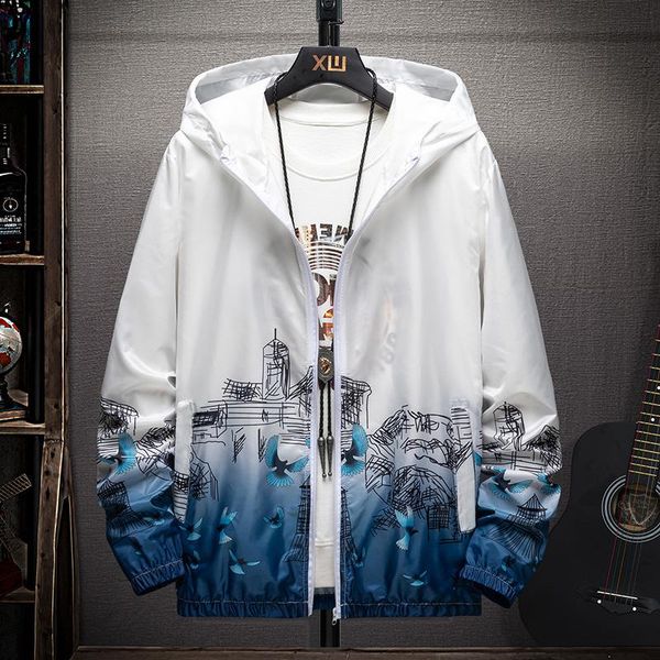 

men's jackets sunscreen jacket 2021 summer waterproof quick dry casual men raincoat thin windbreaker breathable outdoor sport coats, Black;brown