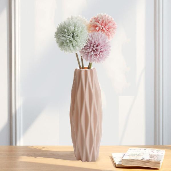 

vases home decoration vase plastic european style anti-ceramic flower basket wedding arrangement creative anti-fall