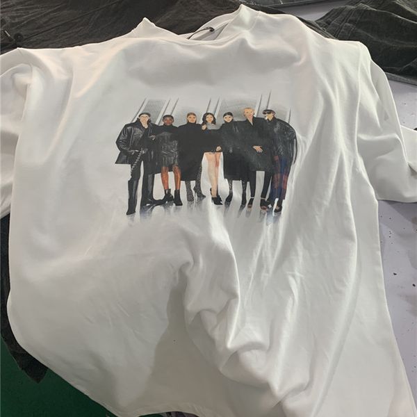 

2021 new oversized ss digital direct printing t-shirt mens women 1:1 tee harajuku boyfriend gift sp1i, White;black