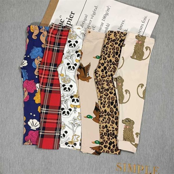 

bobozone leopard panda seahorses dog leggings for kids boys girls 211028, Blue