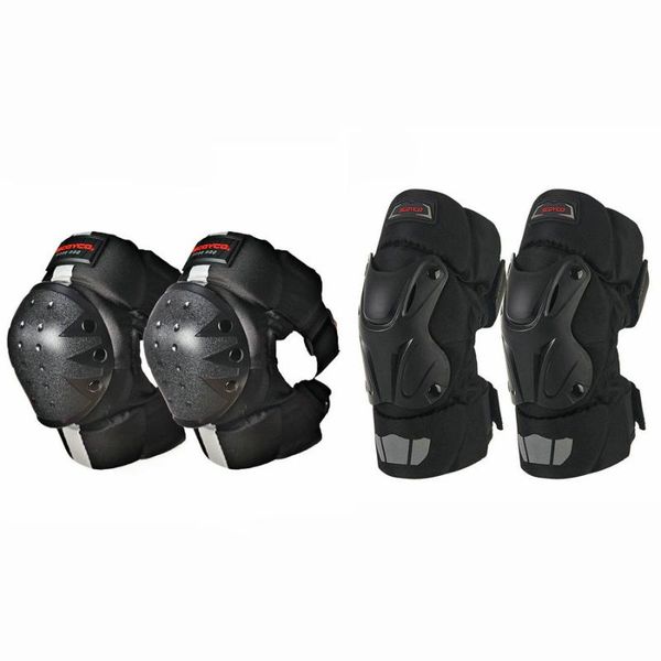 

elbow & knee pads motorcycle protector protective kneepad racing sport motocross, Black;gray