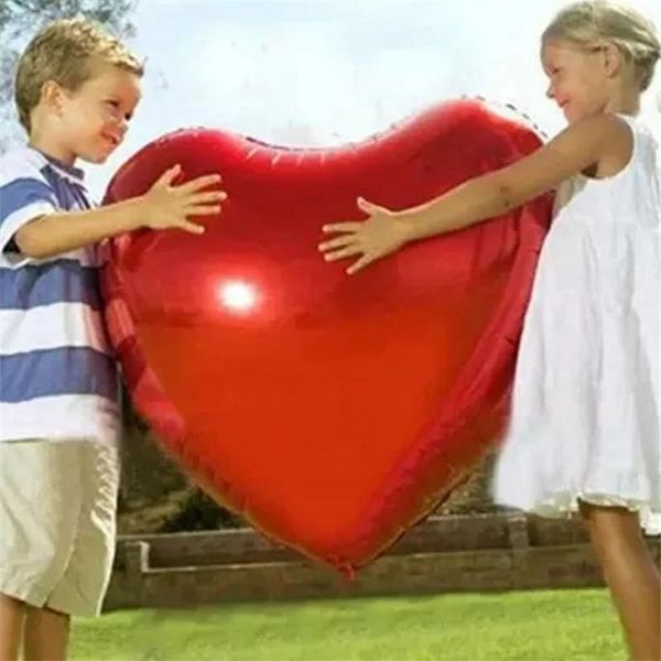 

big heart balloon 75cm red heart shape air party balloons valentines day wedding love decorations marriage supplies foil balloon