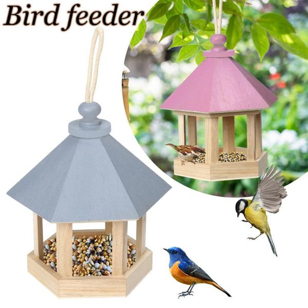 

wooden bird nest hanging house natural cage resting place wall-mounted outdoor birdhouse box cages