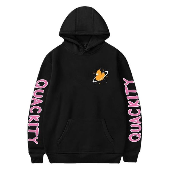 

2021 blogger's 2d printed loose hoodie for men and women, Black