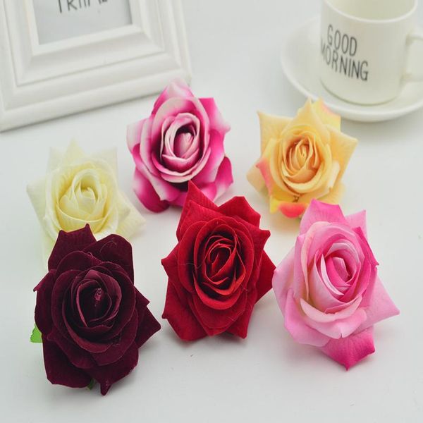 

100pcs artificial flower wall for home wedding vases decoration fake flower diy wreaths vases make door silk ro jllvee