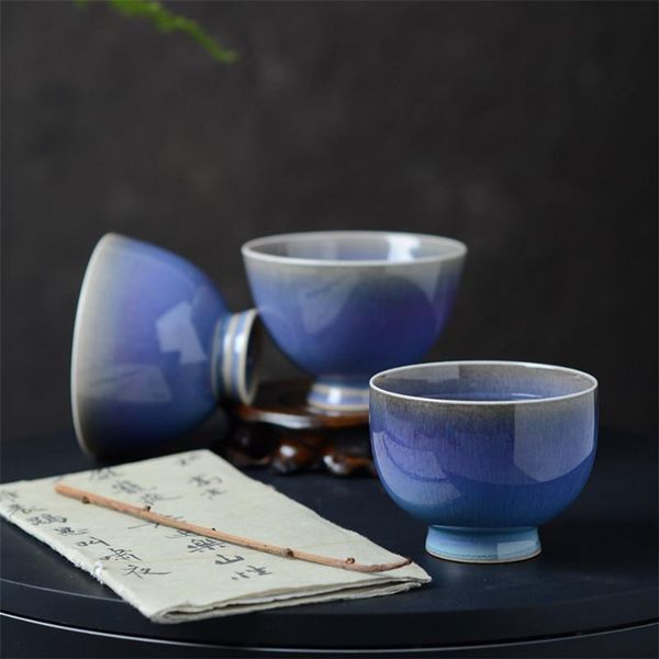 

cups & saucers jingdezhen ceramic kiln change tea mug office drinkware porcelain simple master cup creative handmade household teacu