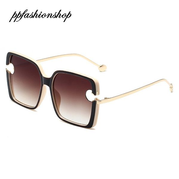 

women fashion sunglasses square frame beach sun glasses brand designer summer eyewear ppfashionshop, White;black