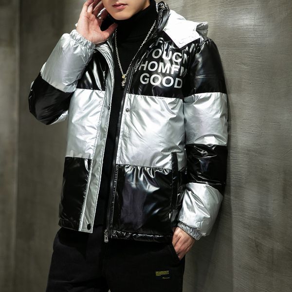 

2021 new brand mens winter down jacket long sleeve man clothes dust coat fashion hoodie style plus clothing dg7k, Black