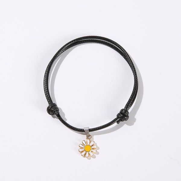 

charm bracelets 10pcs black couple bracelet solid color adjustable handmade simple durable jewelry gifts for women men lb, Golden;silver