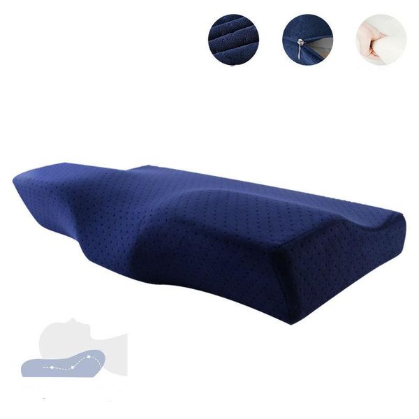 

pillow ergonomic design memory foam for sleeping comfortable soft relax cervical spine pressure health care neck bedding