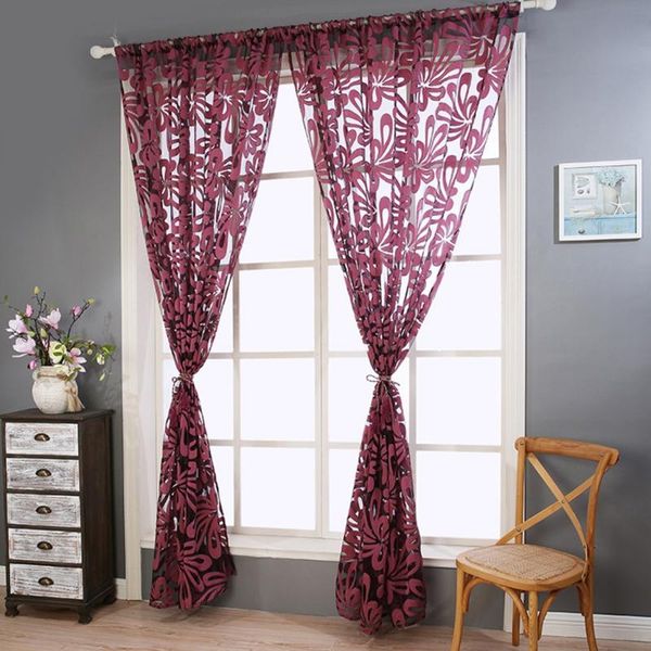 

curtain & drapes a piece of palm flower cutting yarn for flat window balcony bedroom light breathable screen
