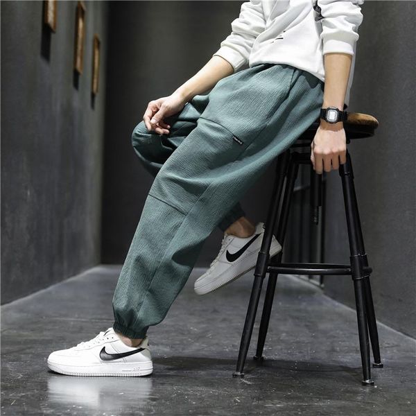 

2021 new brand sweatpants mens clothing harajuku joggers cargo pants plus size casual fashion korea style trousers loose clothes, Black