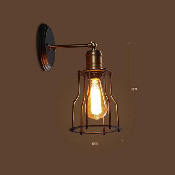 

wall lamp american retro e27 indoor living room dining balcony bedroom study lamps