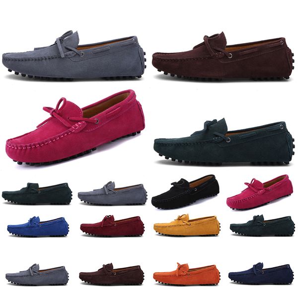 

2021 non-brand men running shoes triple black grey navy blue pink mens fashion trainer sneakers outdoor jogging walking